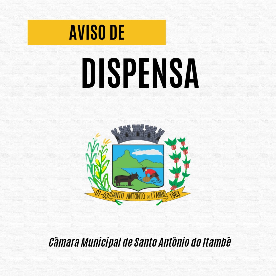 Read more about the article Aviso de Dispensa